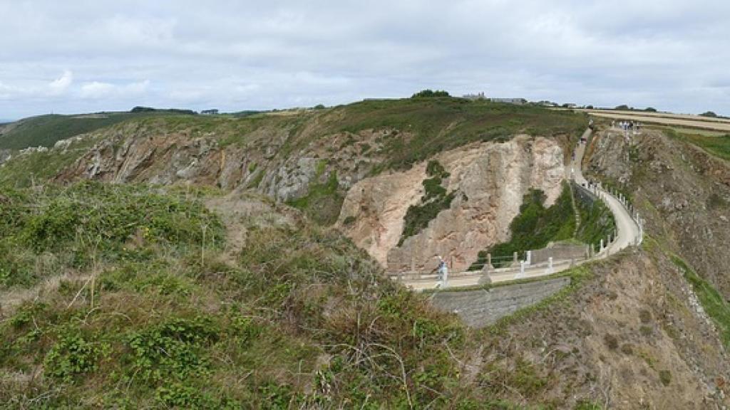 Vista actual de Le Coupee, el istmo que atraviesa la isla.
