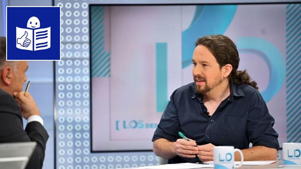 Entrevista a Pablo Iglesias en televisión.