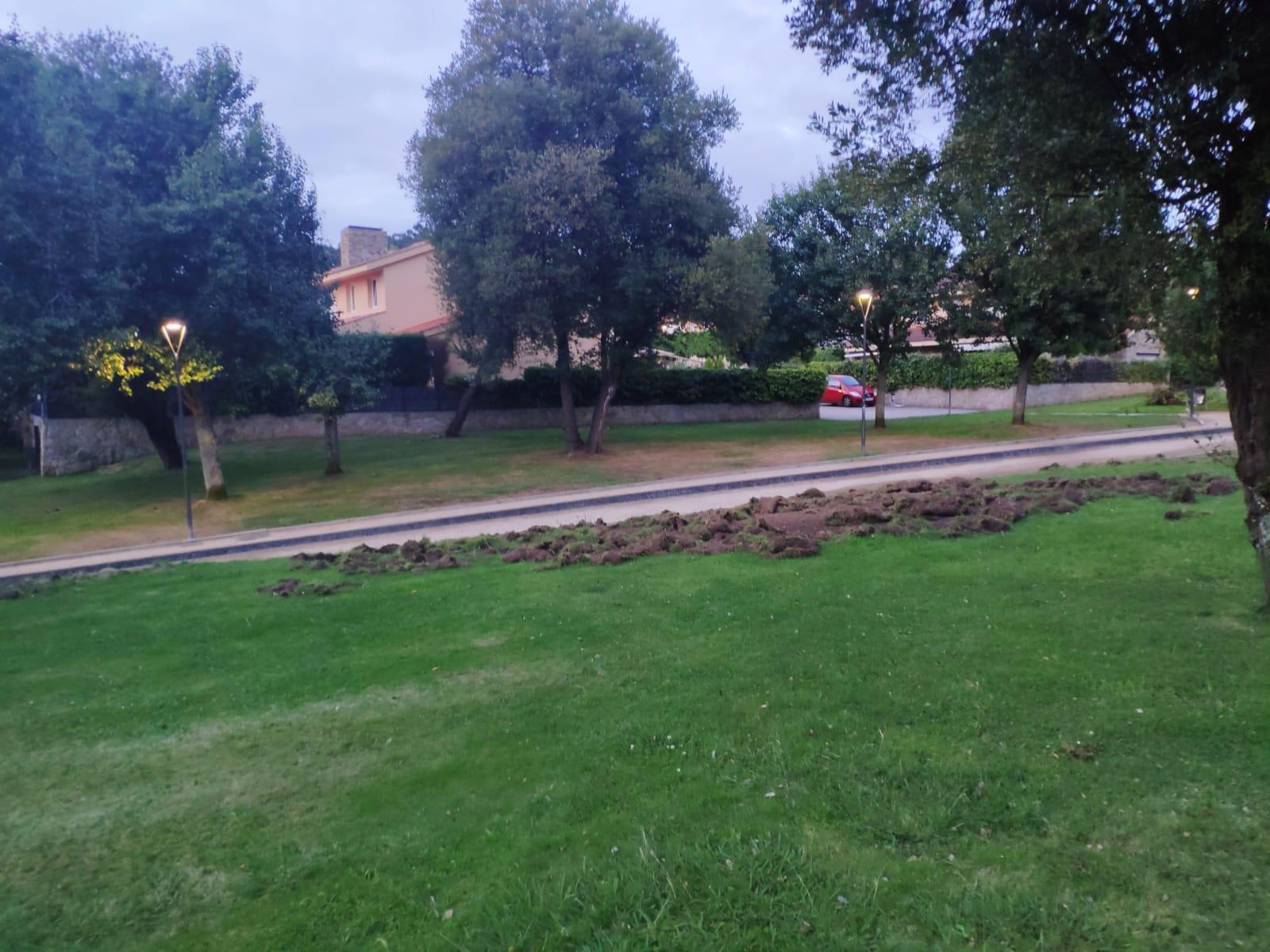 Otra imagen de los destrozos en Icaria