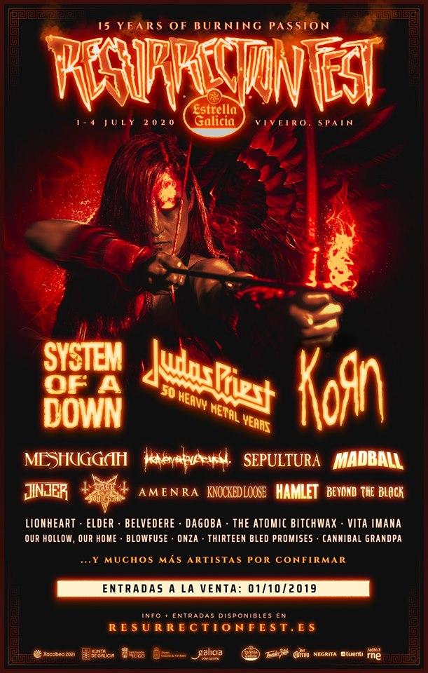 Cartel del Resurrection Fest Estrella Galicia 2020