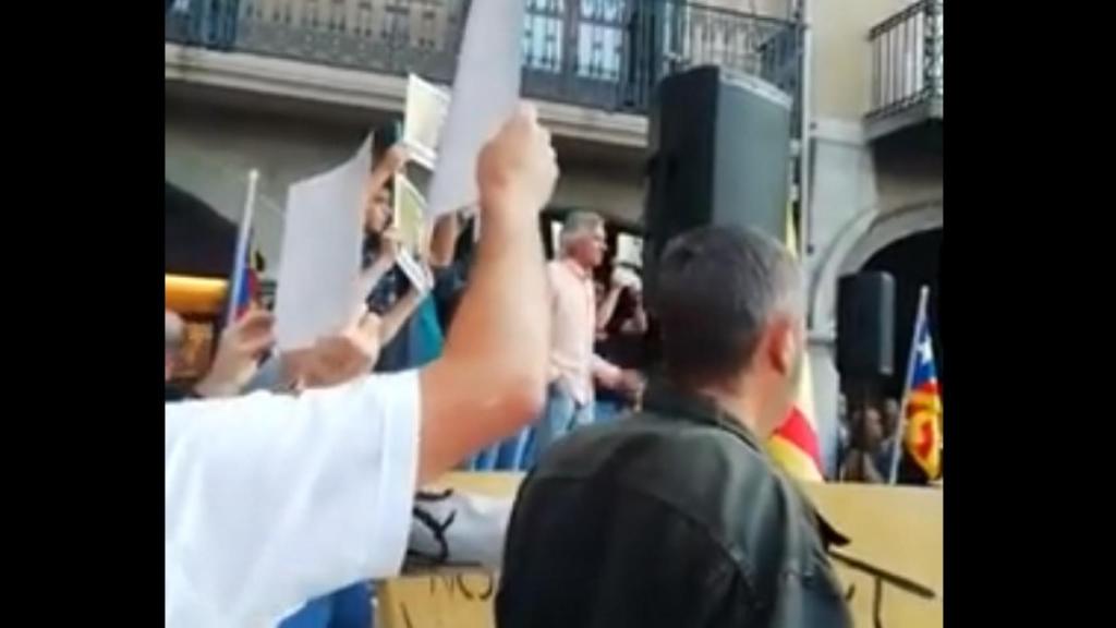 Manifestación por los CDR detenidos en Vic.