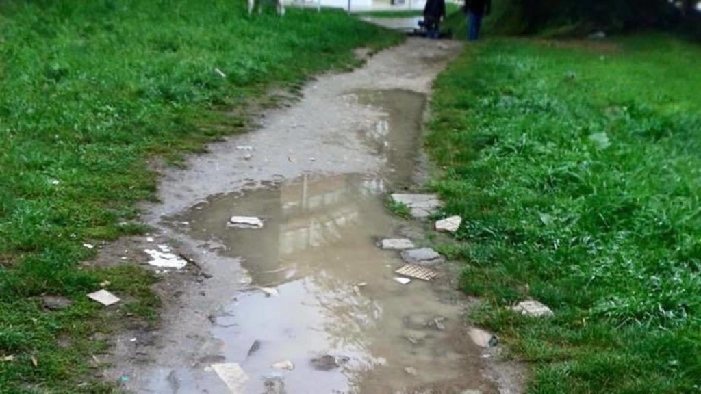 Ocho años sin luz en el Camino del Cura de A Coruña
