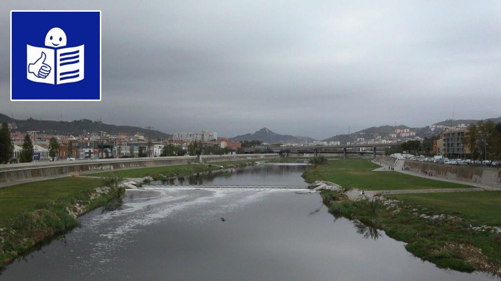 El río Besòs, donde la policía busca al bebé.