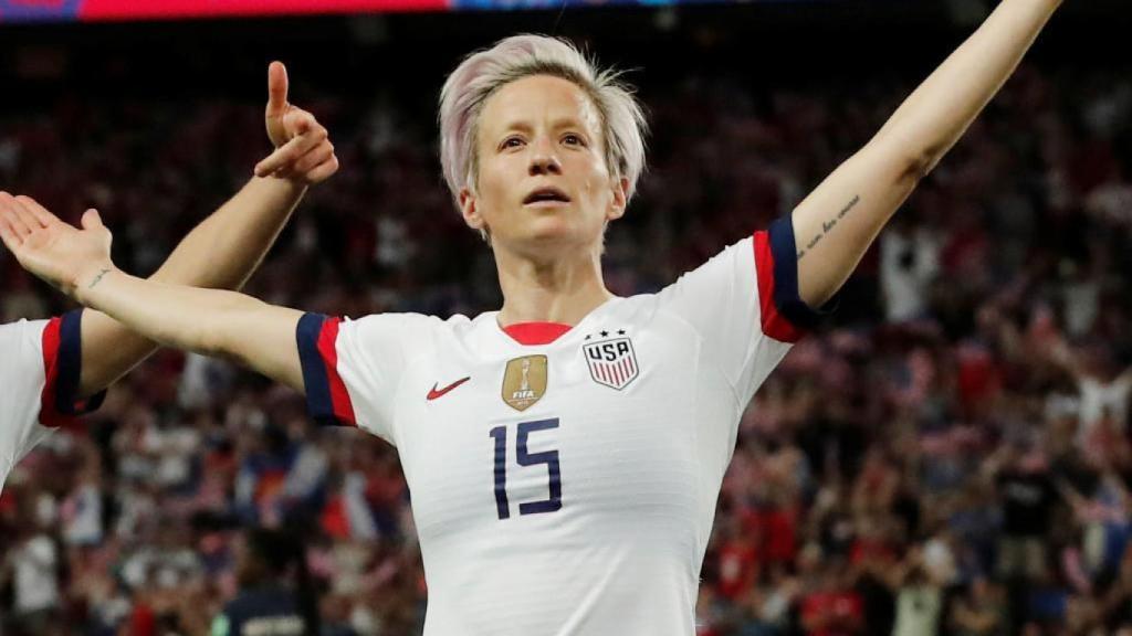 Megan Rapinoe, en un partido de la selección de fútbol femenino de Estados Unidos