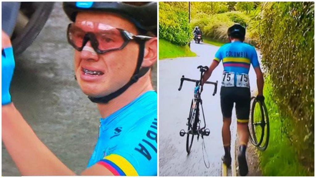 Germán Gómez se quedó tirado a 77km de meta