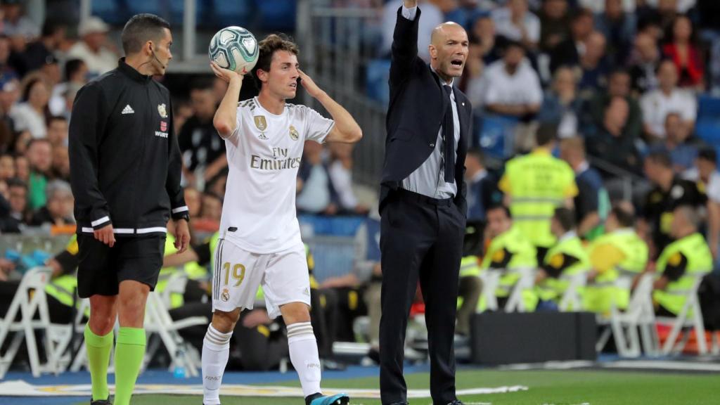 Odriozola y Zidane, en la banda