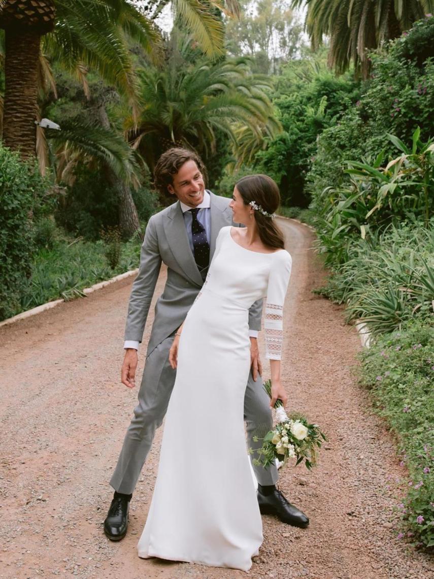 Feliciano y Sandra mostraron las fotos de su boda en las redes sociales.