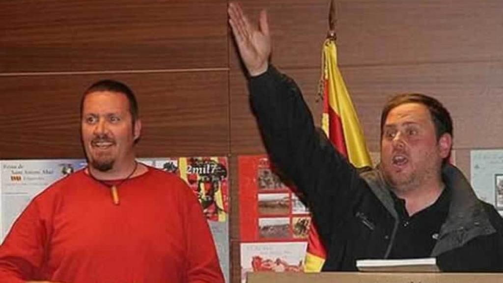 Xavier Buigas, junto a Oriol Junqueres.