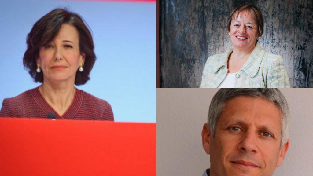 Ana Botín, Pamela Walkdem y Ezequiel Szafir.