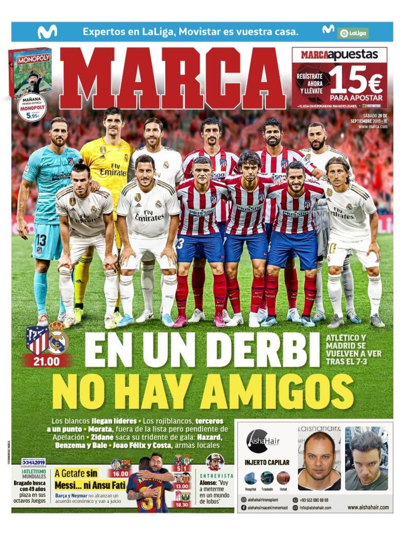 Portada MARCA (28/09/2019)