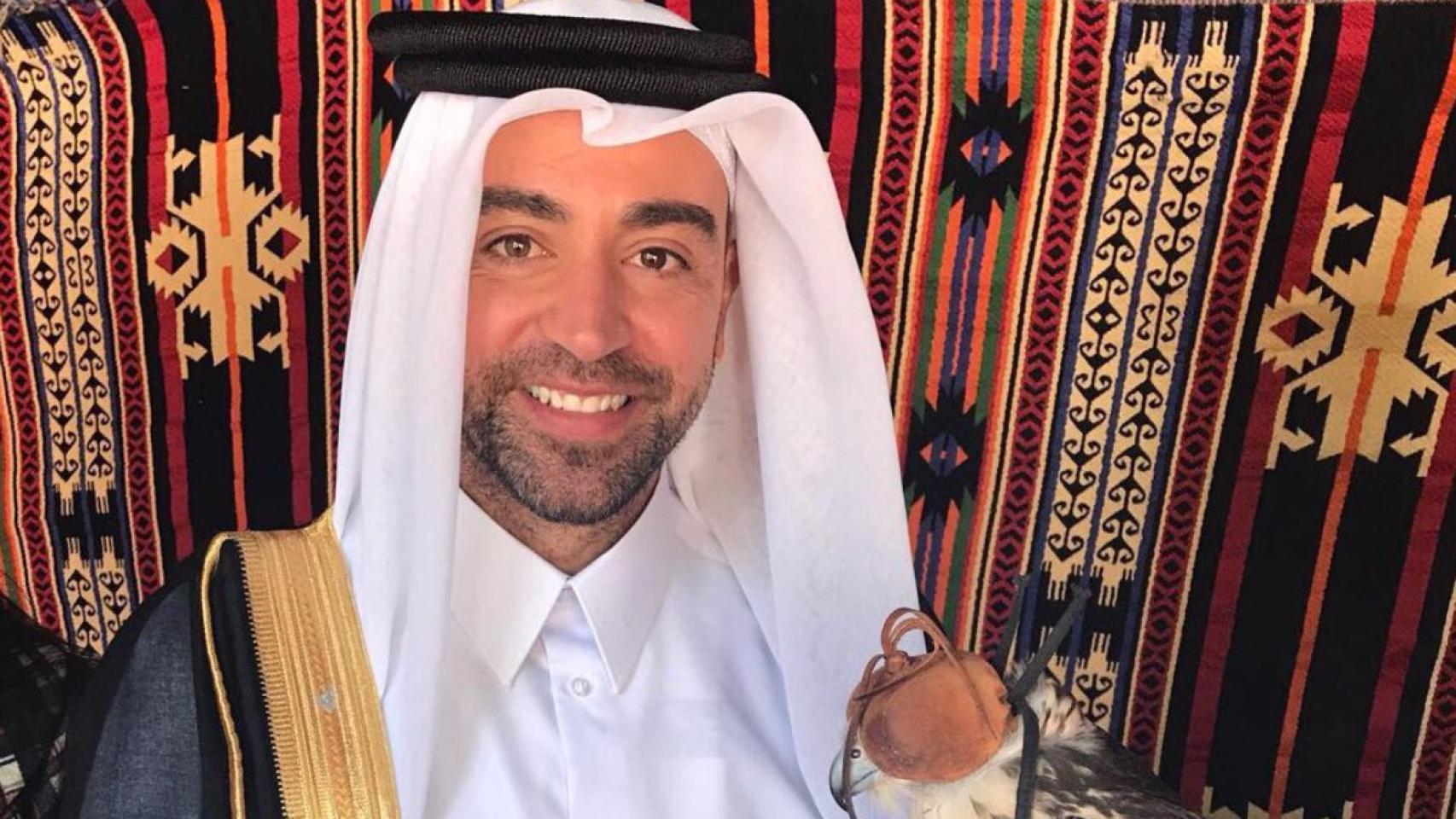 Xavi Hernández, durante su etapa en Qatar