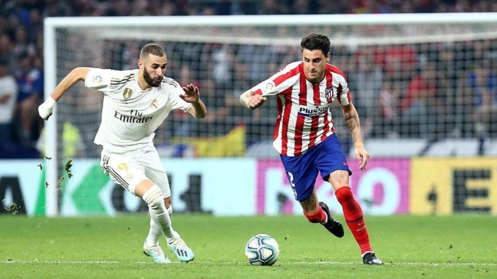 Encuentro entre el Atlético y el Real Madrid. Foto Twitter (@atleti)