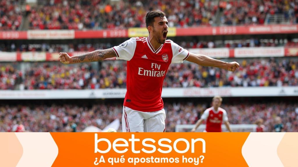 Dani Ceballos, en un partido del Arsenal