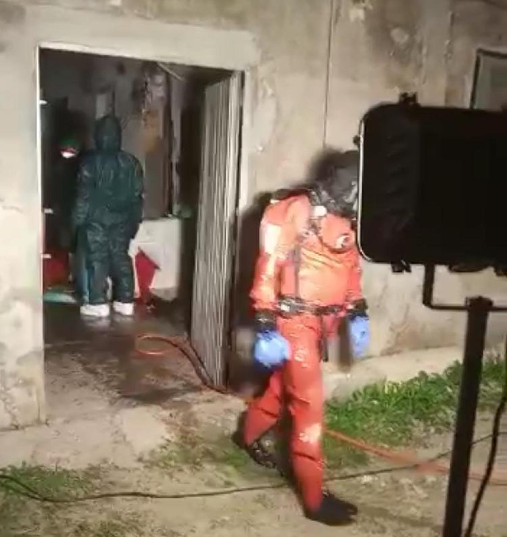 La difícil operación de los Bomberos.