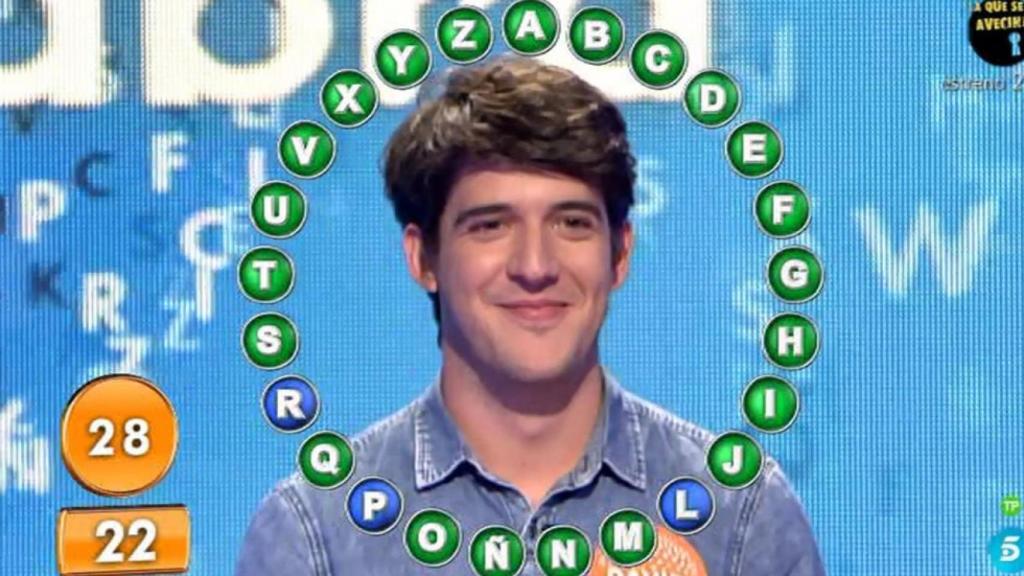 David Leo, uno de los últimos concursantes en ganar el bote de 'Pasapalabra'.