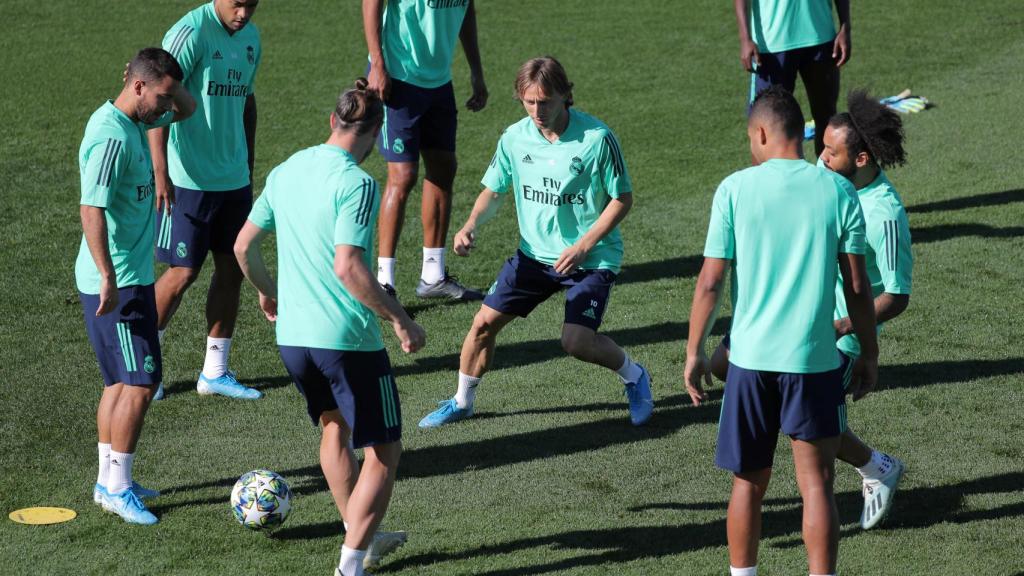 El Real Madrid se ejercita de cara al choque al Brujas