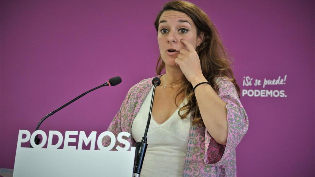 Noelia Vera, portavoz del Consejo de Coordinación de Podemos.