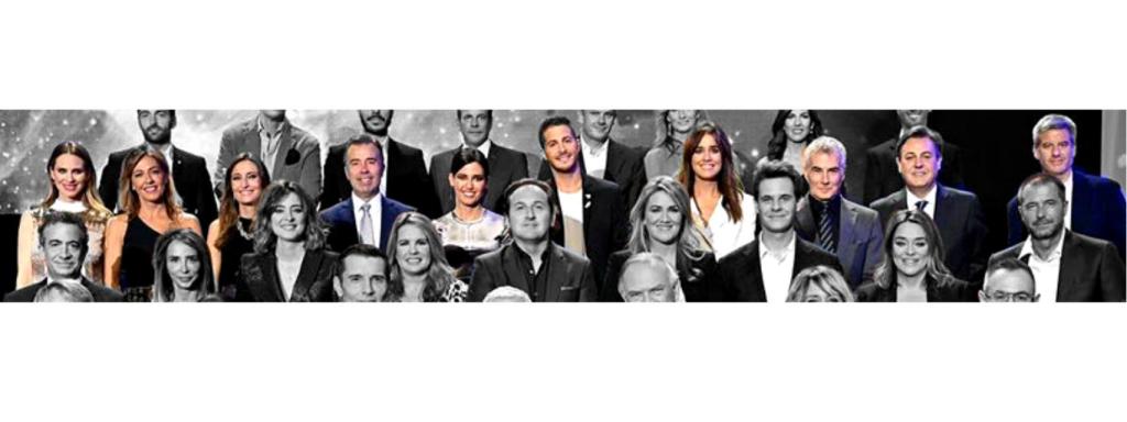 De izq. a dcha: Vanesa Romero, Ángeles Blanco, Leticia Iglesias, José Antonio Luque, Nuria Marín, Nando Escribano, Isabel Jiménez, David Cantero, José Ribagorda y Nico Abad.