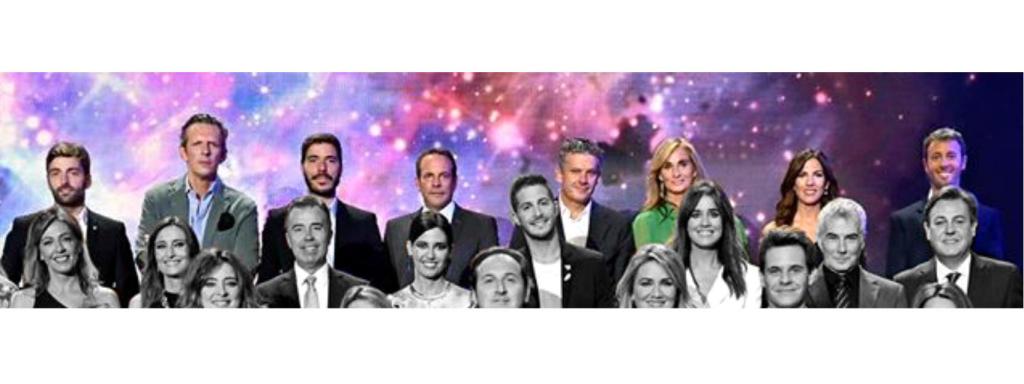 De izq. a dcha: Ricardo Reyes, Joaquín Prat, Pablo Pinto, Roberto Fernández, Roberto Arce, Marta Reyero, María Victoria Albertos y Matías Prats Jr.