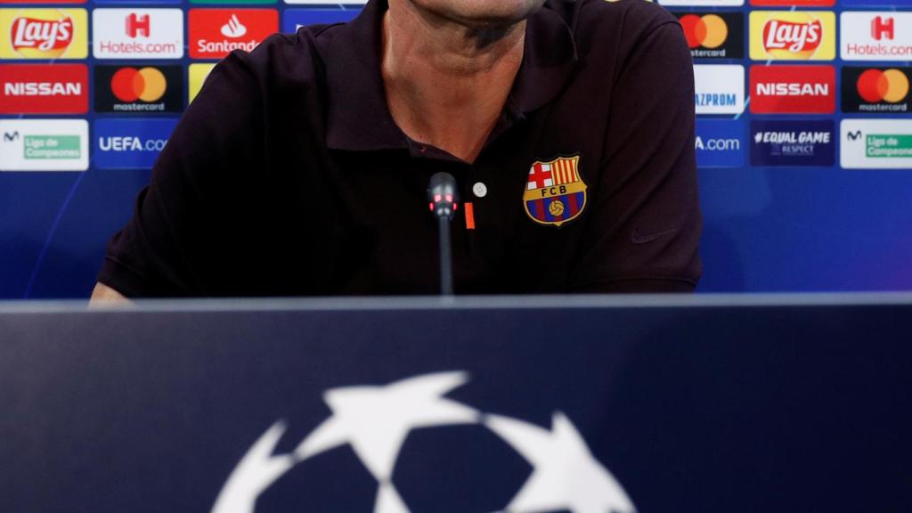 Ernesto Valverde en rueda de prensa