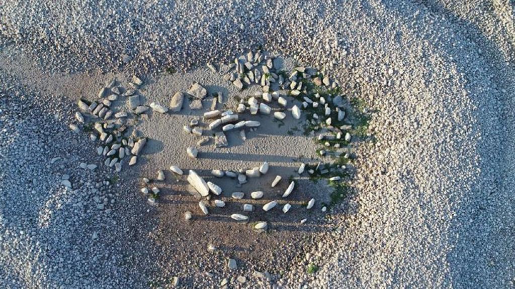 Imagen cenital del dolmen de Guadalperal.