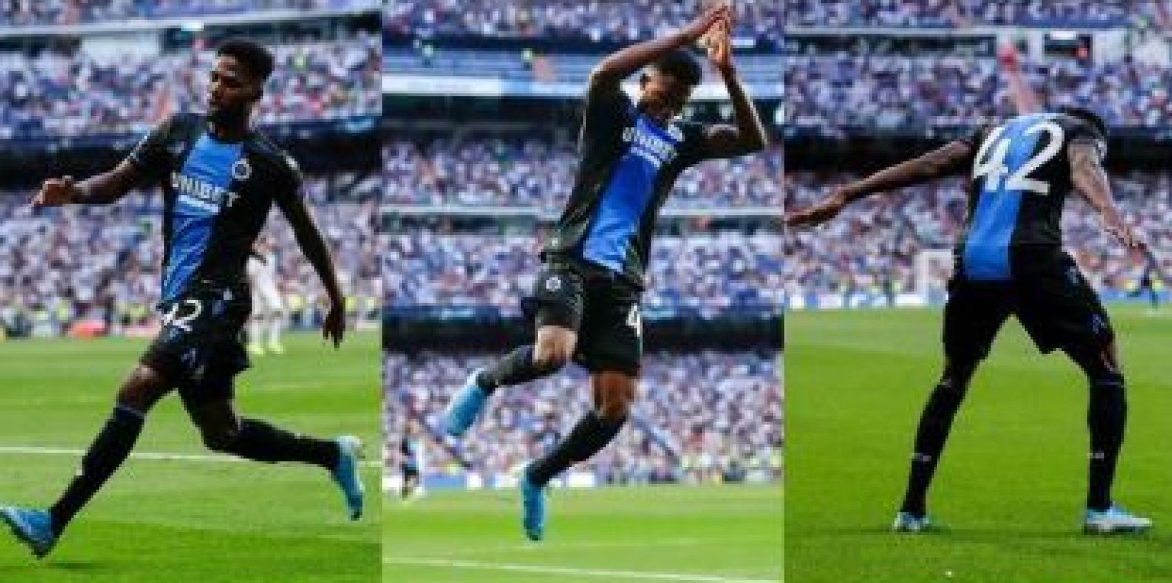 La celebración de Dennis tras su gol