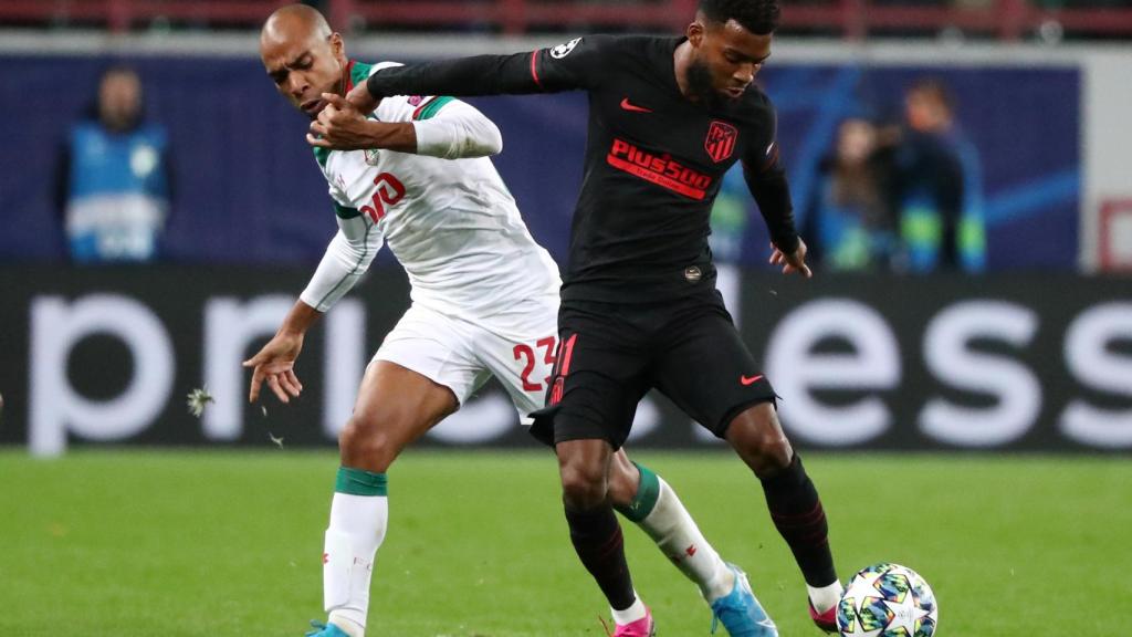 Lemar y Joao Mario en el partido