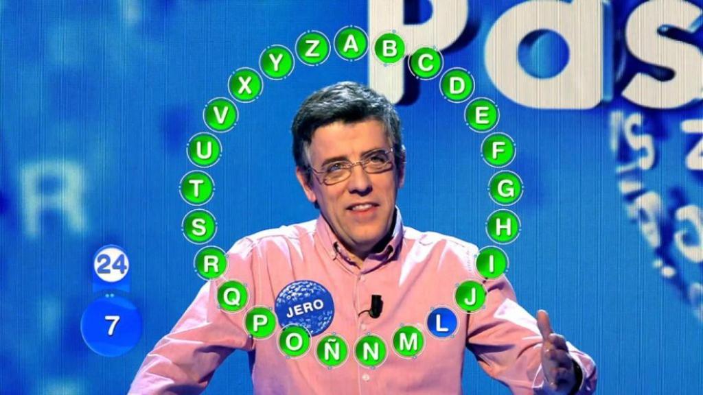 Jero en 'Pasapalabra' (Mediaset España)