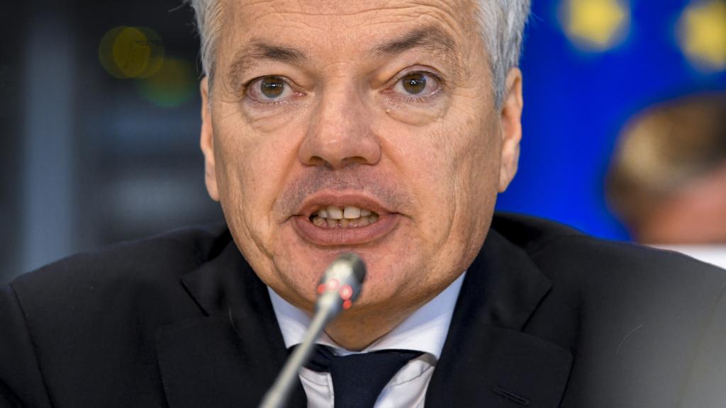 Didier Reynders, durante su examen oral ante la Eurocámara este miércoles en Bruselas