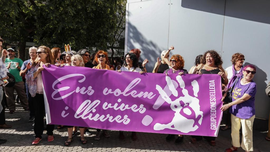 Manifestación contra la violencia de género.