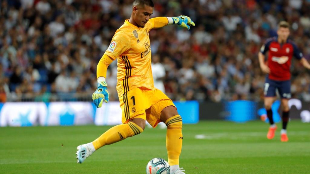 Areola, en un partido del Real Madrid de La Liga