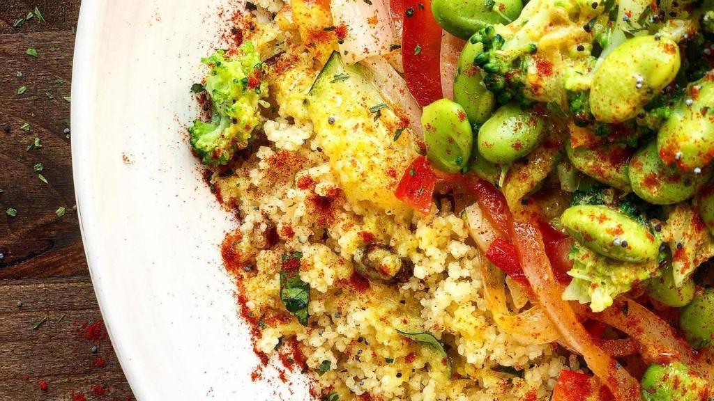 Uno de los platos que prepara el chef en el centro.