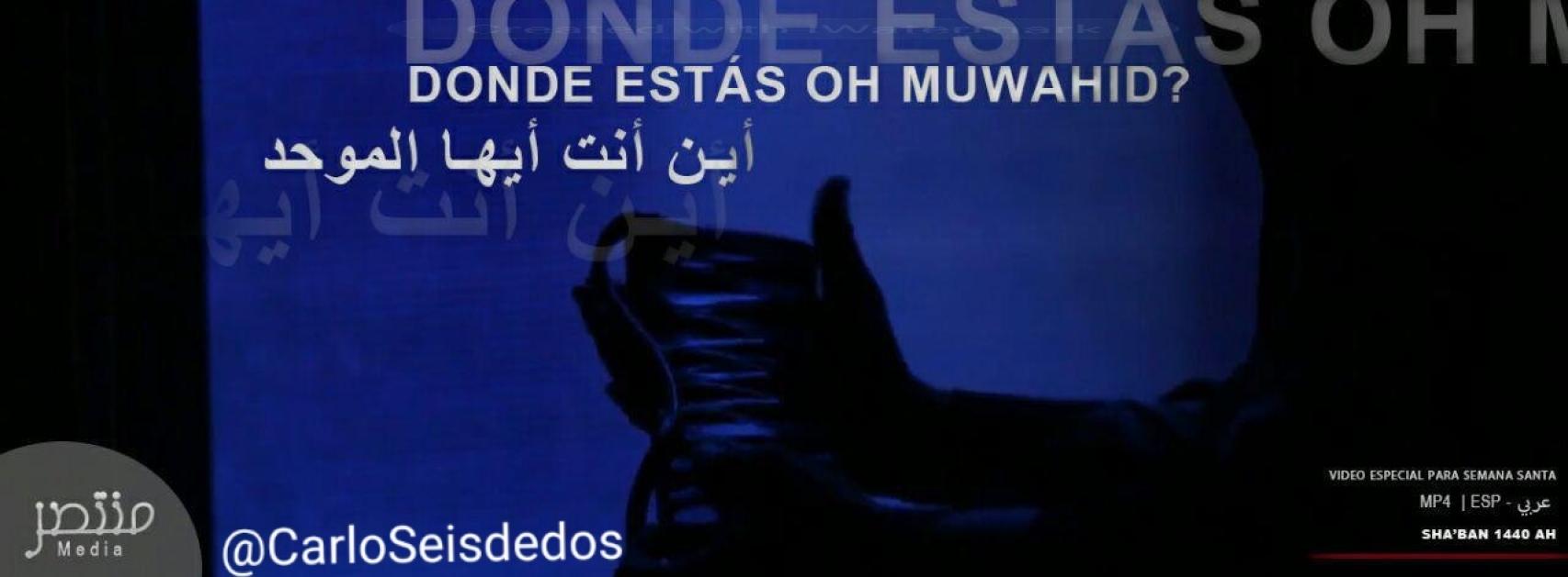 Mensaje con el que se alentaba a alentar en Semana Santa.