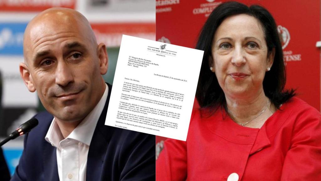 La carta enviada por el presidente de la Federación de Fútbol a la ministra de Defensa.