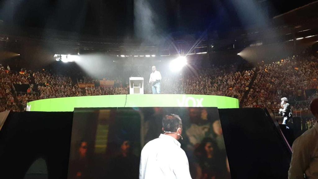 Javier Ortega Smith, durante su intervención en Vistalegre Plus Ultra.