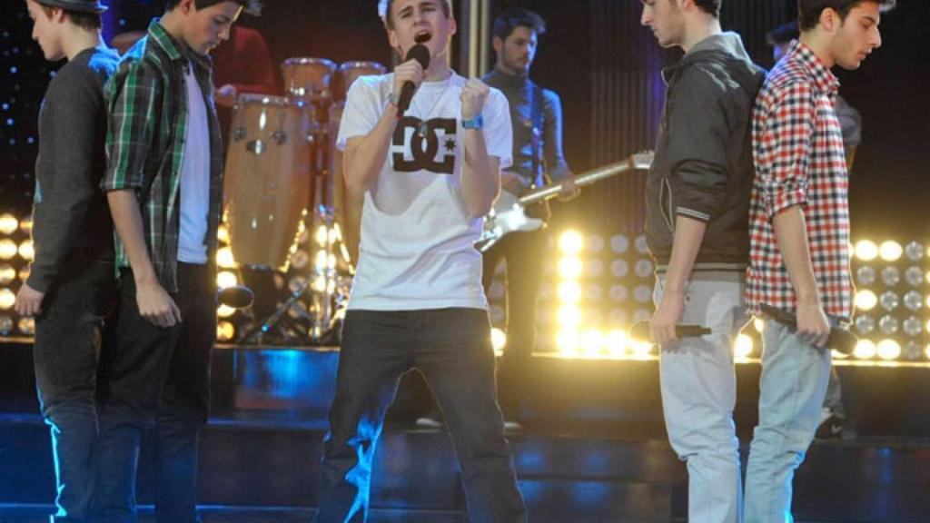 Blas Cantó probó suerte en la preselección de 2011 con el grupo Auryn.