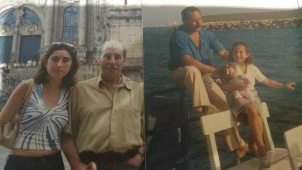 Paloma junto a su padre, tras su muerte Hacienda le reclamó 600.000 euros.