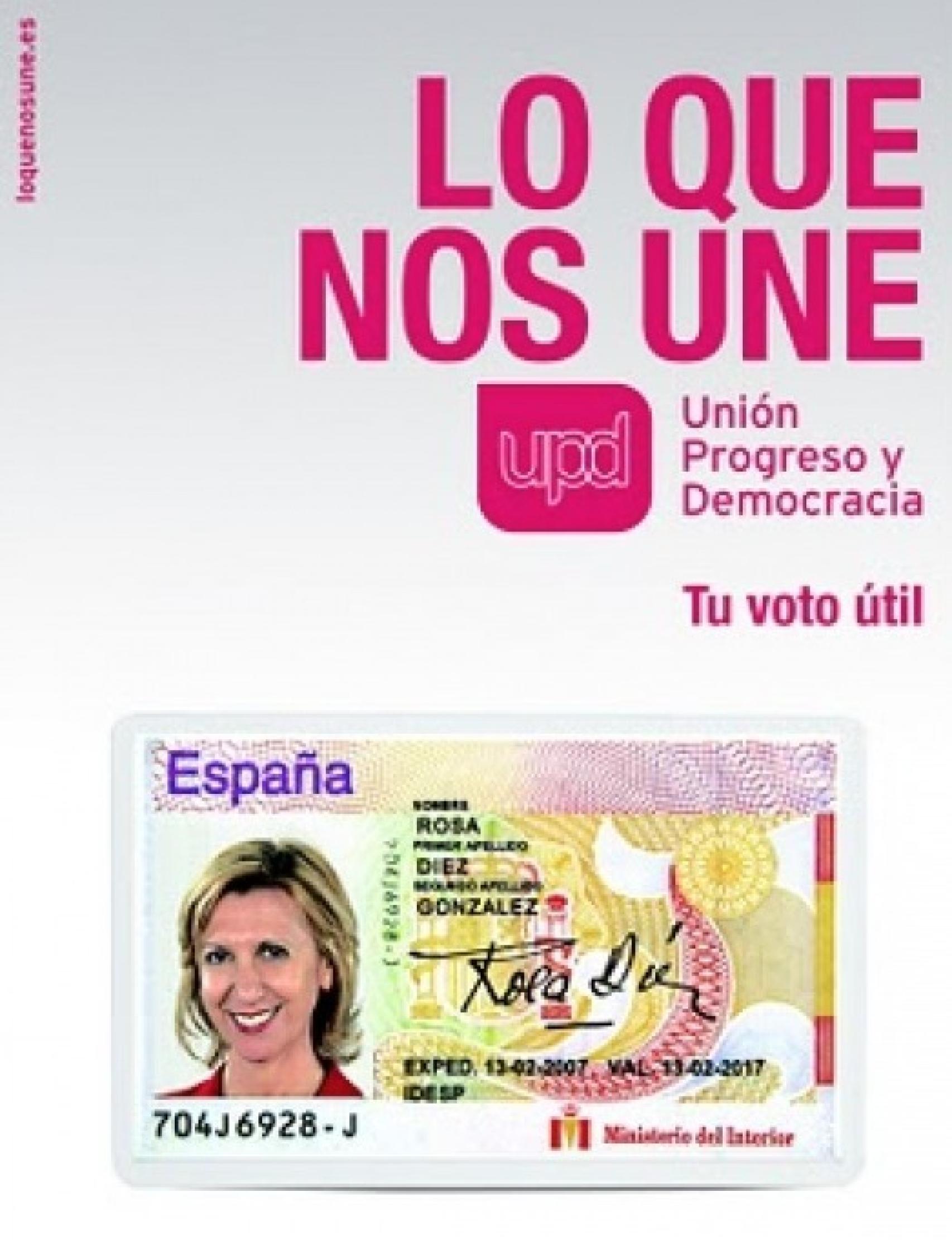 Anuncio de la campaña de UPyD de 2008.