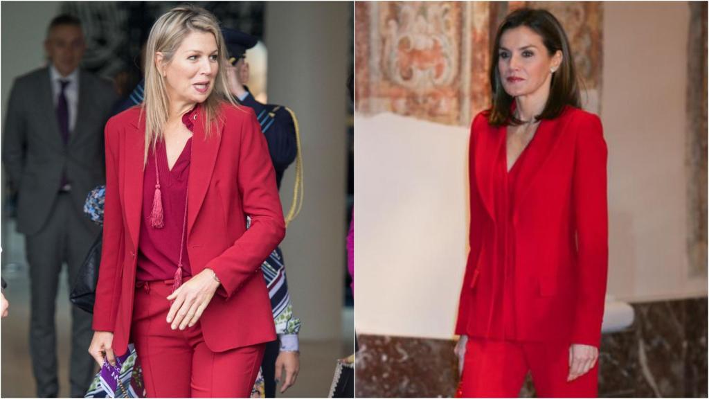 Las reinas Máxima y Letizia.