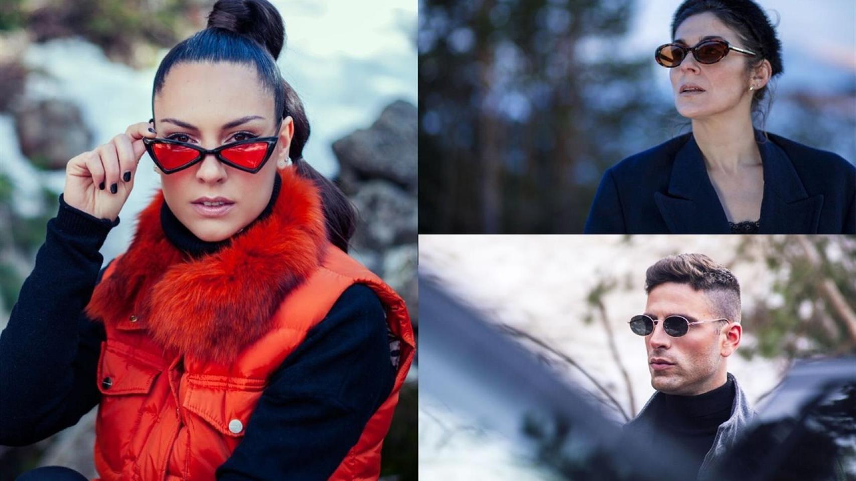 Gafas Transparentes Hombre Gafas De Sol Con Forma De Diamante Para Hombres/ Mujeres, Marco Cuadrilátero De Metal, Gafas De Sol Con Protección UV, Negro Gafas Elegantes Sin Montura