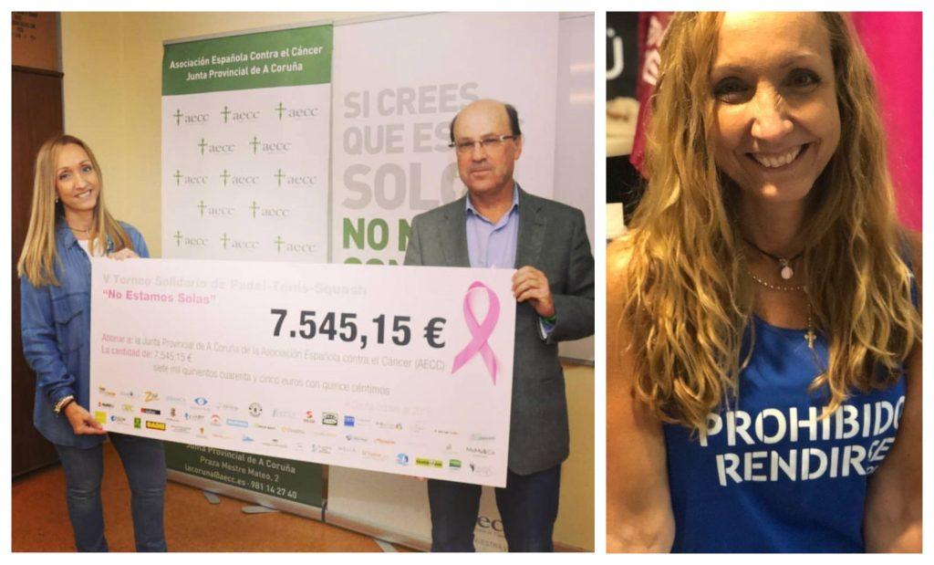 El cheque con los fondos recaudados el pasado año y el mensaje que Marta quiere transmitir Prohibido rendirse