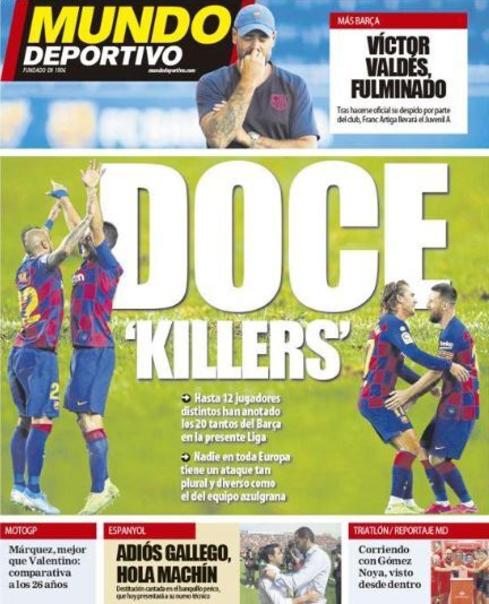 Portada Mundo Deportivo (08/10/2019)
