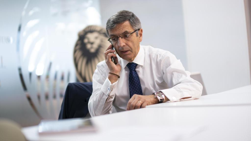 Frrancisco Román, durante un momento de la entrevista con EL ESPAÑOL.