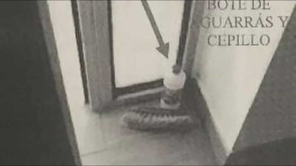 El aguarrás que Sergio usó para eliminar pruebas en la escena del crimen.