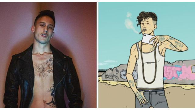 Yung Beef y la ilustración en portada de El Trap, ensayo de Ernesto Castro.