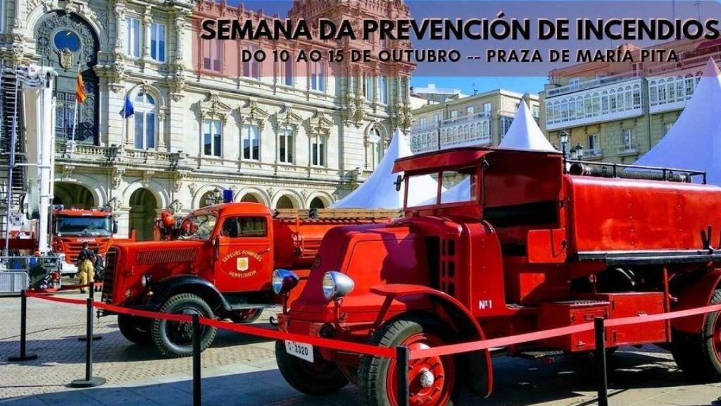 Los Bomberos de A Coruña  se instalan en María Pita con actividades para todos