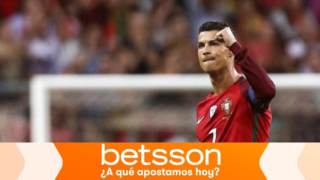 Cristiano Ronaldo con Portugal.