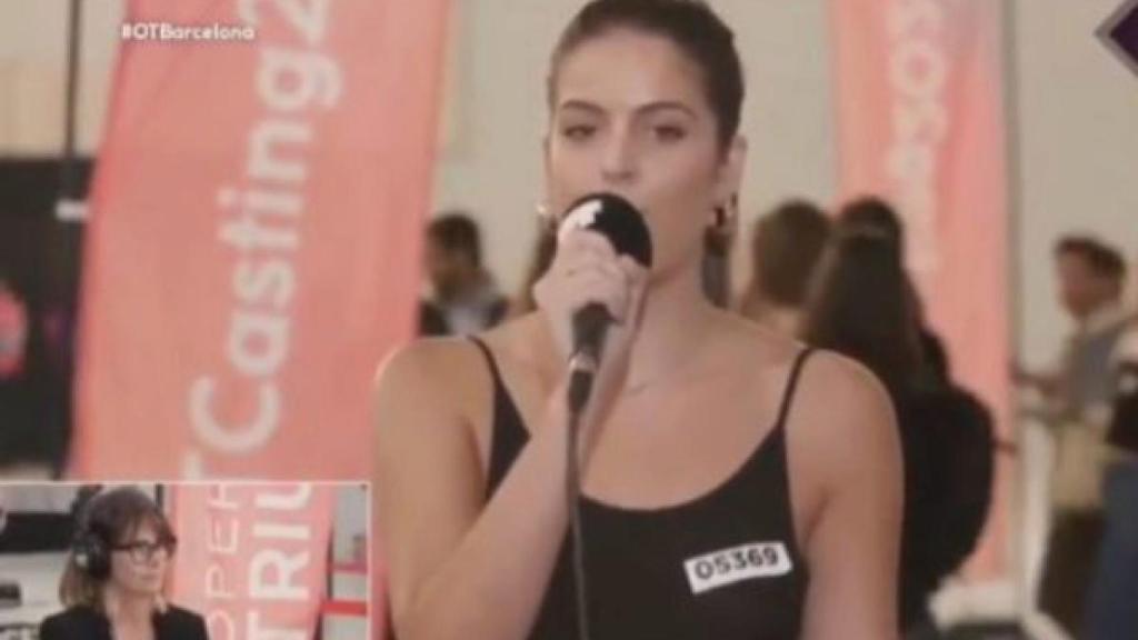 Instante del casting de Judit en el que interpretó 'La rubia'