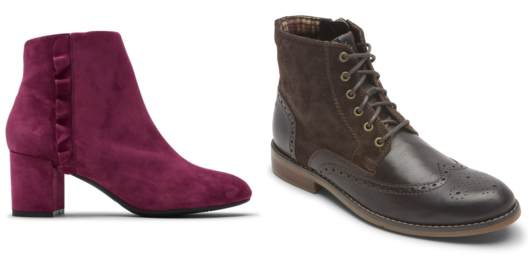 Botines de la firma Rockport.