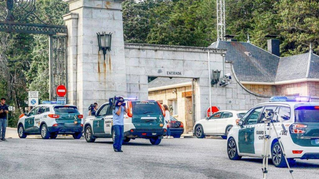Entrada al Valle de los Caídos en la tarde de este viernes